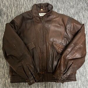 Vintage Philippe Monet Genuine Leather Jacket